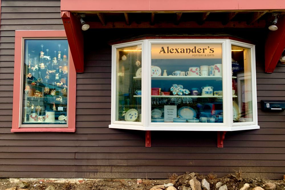 Alexander's Pottery and Gifts Rockport MA, Shops in Rockport MA